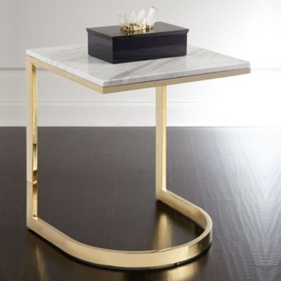 Metal Yan Sehpa Kaplamalı